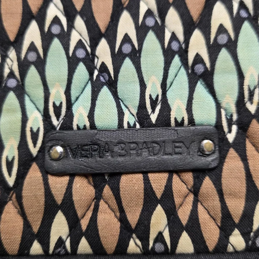 Vera Bradley Sierra Stream Tablet Case Padded I-pad Electronic Devise Brown Blue